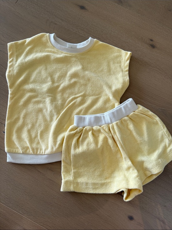 Zara Other - Zara Yellow and White Kids Terry Matching Set